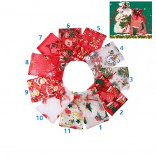 Christmas Gauze Drawstring Gift Bag